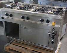 6- flammen Gasherd MKN Optima 700 mit E- Backofen + 12 Monate Garantie*