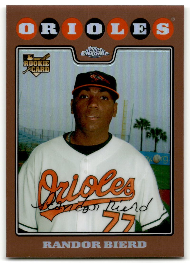 2008 Topps Chrome #210 Randor Bierd /599 Copper Refractor