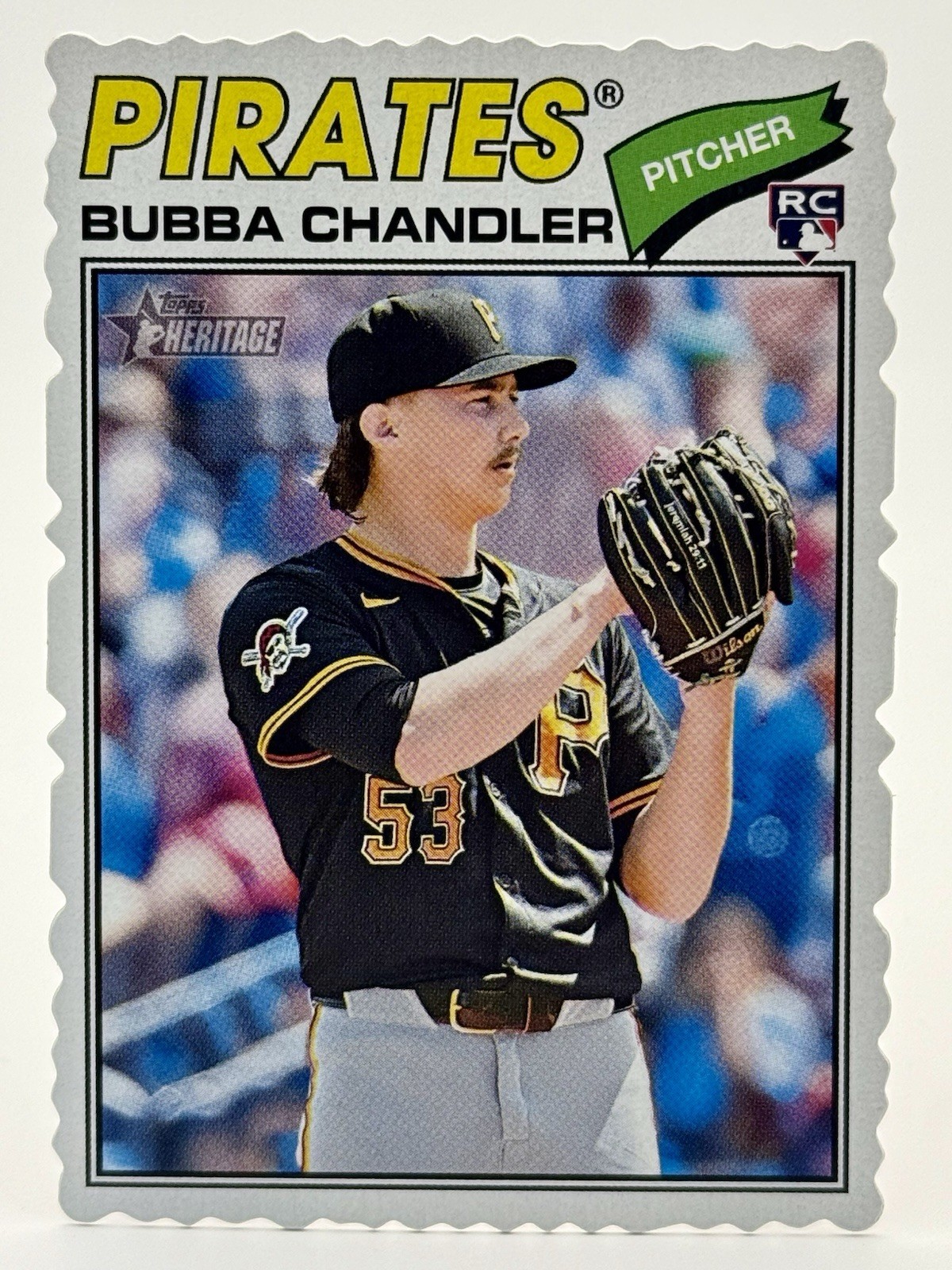 2026 Topps Heritage #265 Bubba Chandler (RC) Deckle Edge
