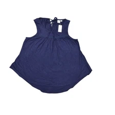 NEW Gap Blue Cotton Blouse S - New With Tags, 18" PTP Sleeveless
