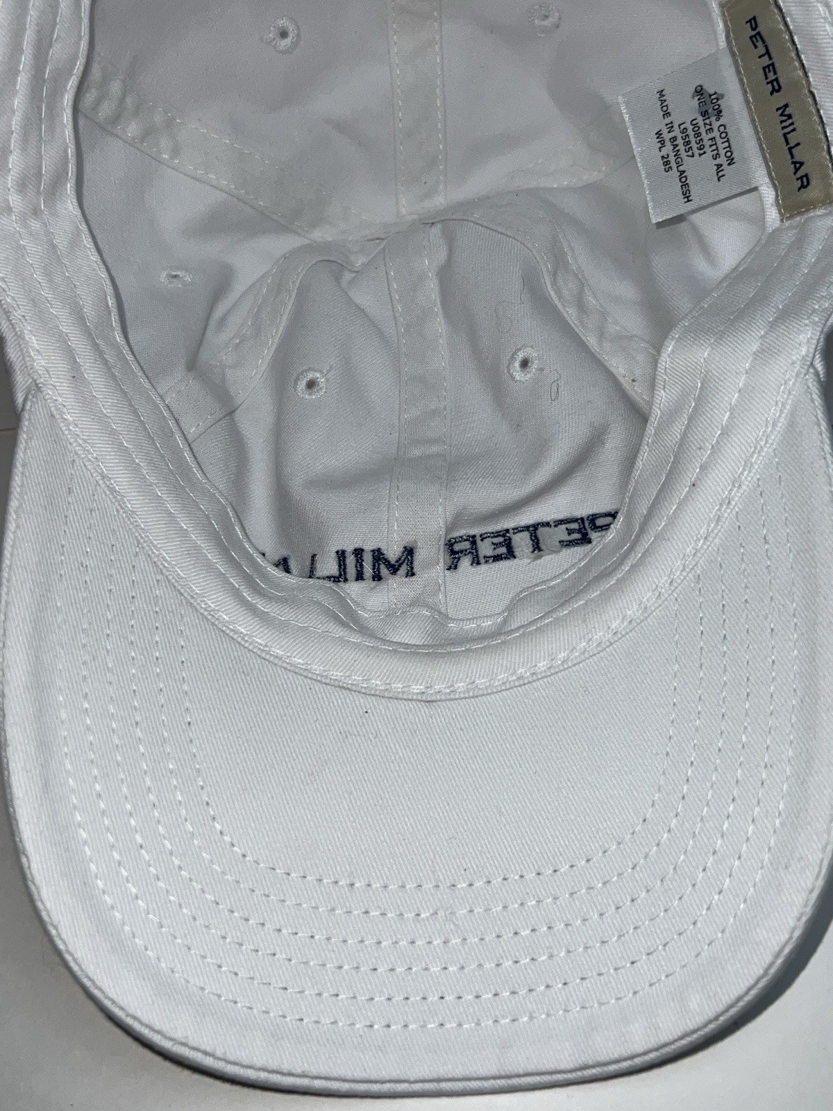 Peter Millar White  Performance Golf Hat White On… - image 7