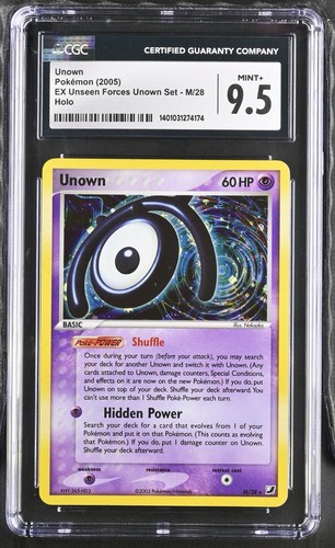 Unown graded CGC 9.5 for sale on eBay