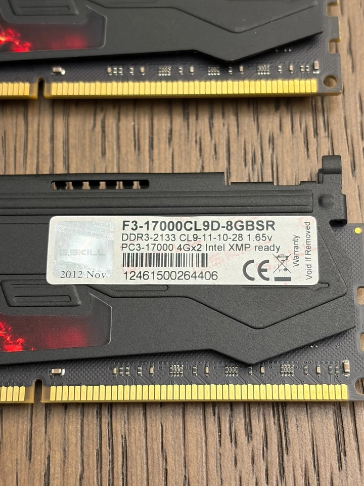 G.SKILL Sniper Series 16GB (4 x 4GB) DDR3 2133 (PC3 17000) (F3-17000CL9D-8GBSR) - Image 3 of 3