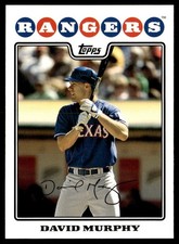 2008 Topps David Murphy Texas Rangers #254