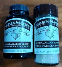 🍦Nielsen-Massey Finest Quality Madagascar Bourbon Pure Vanilla Paste & Powder🧁