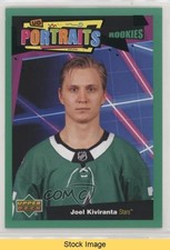 2020-21 Upper Deck UD Portraits Rookies Green Joel Kiviranta #P-72 READ a3q