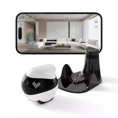 EBO Air 2 2K HD Camera, Intelligent Home Companion Robot, Whole Home Mobility, F