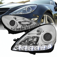 Chrom Scheinwerfer Set FüR Mercedes SLK R171 Baujahr 2004–2011 LED Standlicht