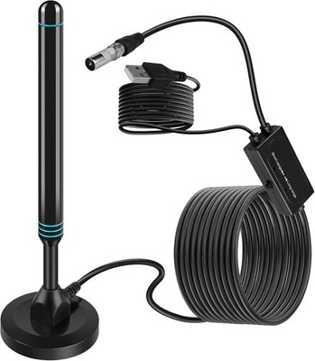 DVB-T2 Zimmerantenne HD TV Antenne Verstärker 4K VHF UHF 5m Kabel Magnetfuß