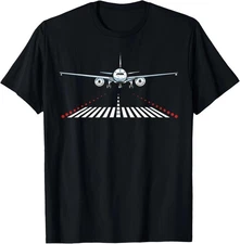 Pilot Aviation Airplane Airport Runway Aircraft Landing Gift Unisex T-Shirt