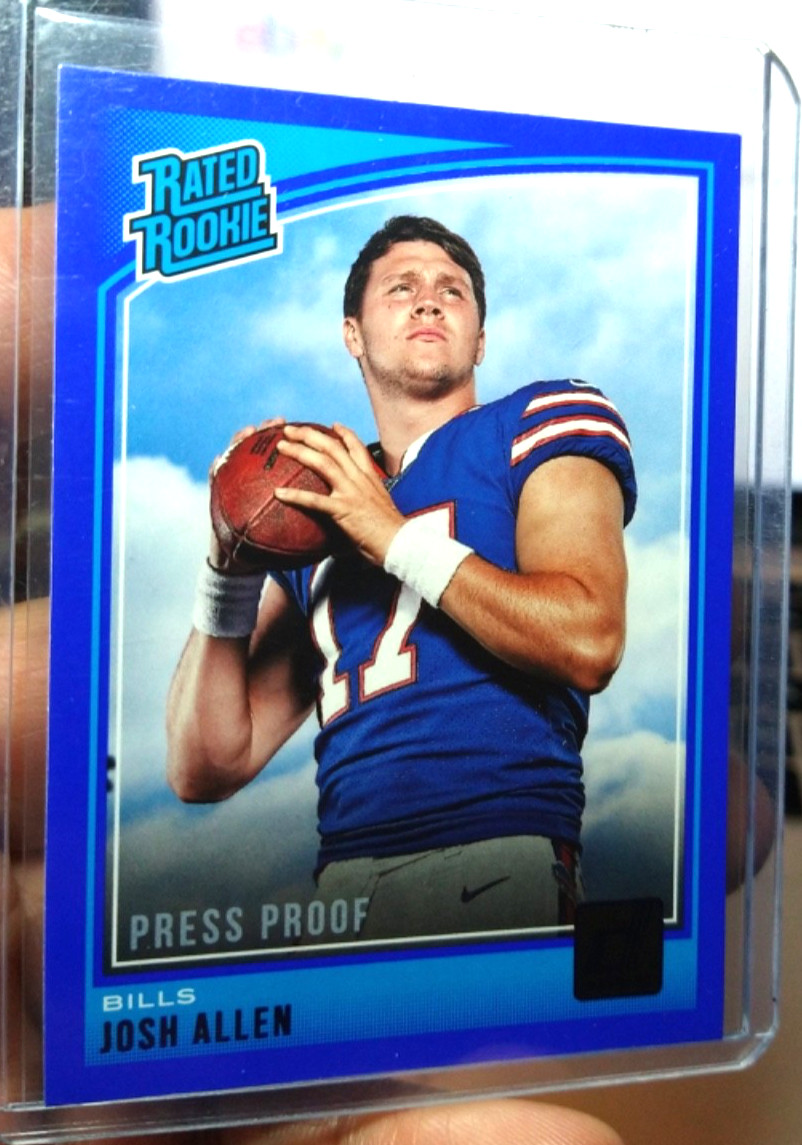 2018 Panini Donruss - Rated Rookie Josh Allen #304 Press Proof Blue (RC)