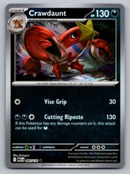Crawdaunt 085/132 Mega Evolution Uncommon Reverse Holo