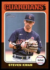 Steven Kwan 2024 Topps Heritage #180 Guardians MLB READ FREE SHIP AutographDen