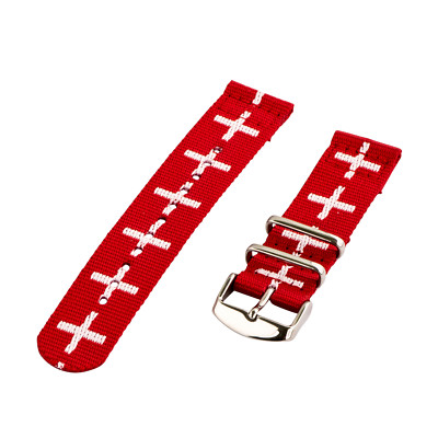 2-Piece Classic STRIPED Nylon Replacement Watch Strap Band