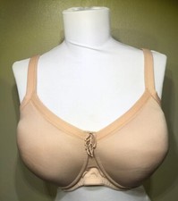 NWT Amoena 38D Mastectomy Bra Lara SB 0674 Nude Wireless Shaped Foam Cups New