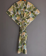 Printed Cotton Kaftan Indian Women Beach Wear Caftan Bohemian Night Maxi Dress