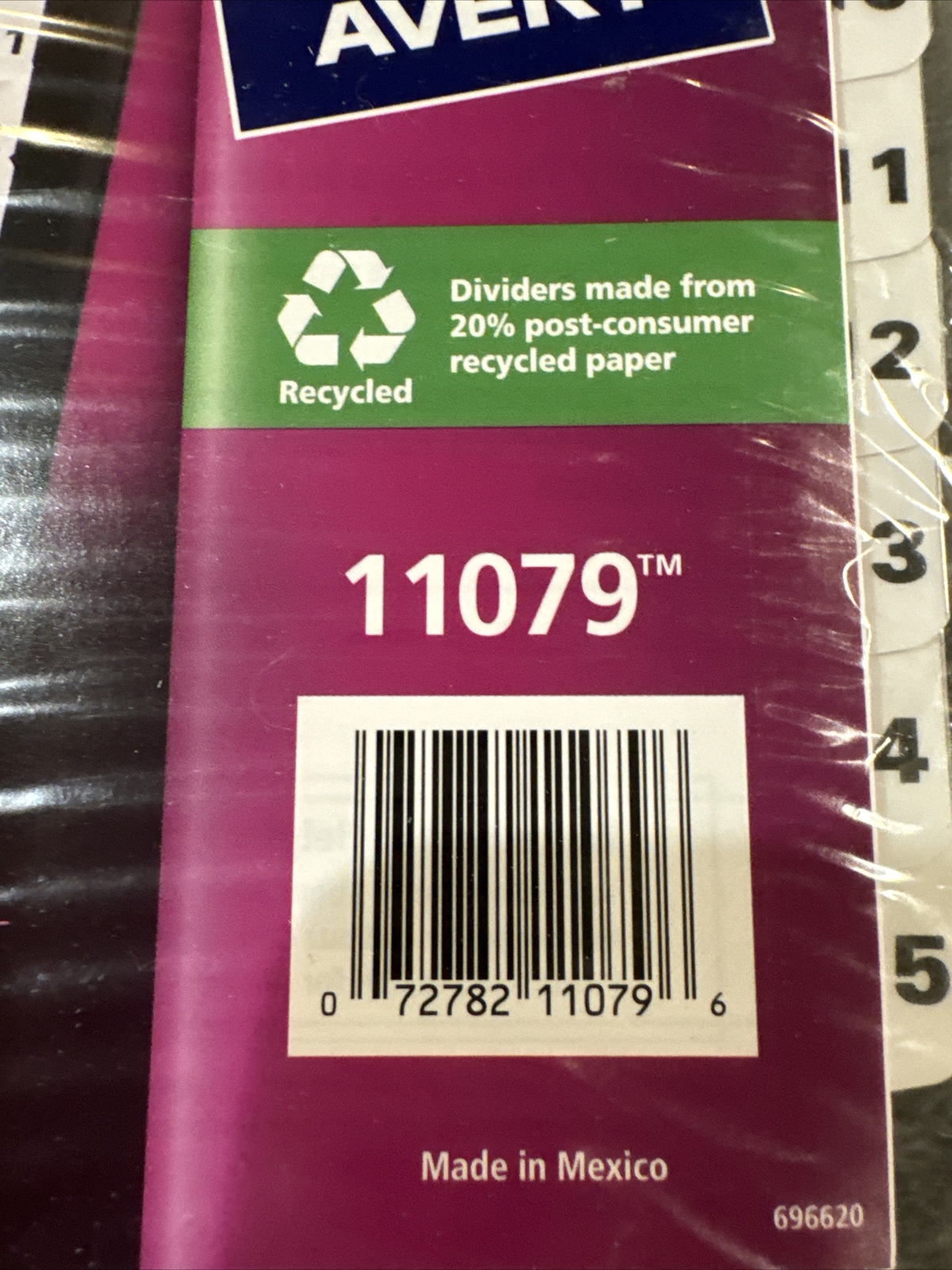 NEW Avery Ready Index Table of Contents Dividers 15 Tab 3 Sets 11079