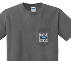 Pocket t-shirt men's Built Ford Tough pocket tee mens dark gray shirt