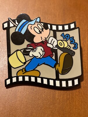 Disney Store Pin Mickey Fishing Countdown Millennium 1953 Film