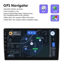 2+32GB 9" Android 13 Apple Carplay Car Stereo Radio GPS WIFI DSP Double 2Din MIC