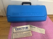 Vintage Gabriel Erector Set In Original Blue Case With Motor 1978