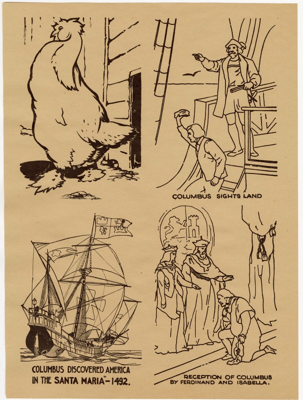 1942 Antique MARCH OF PROGRESS Art Education, Print Set, Children's Game Ograniczona wyprzedaż, świetne okazje