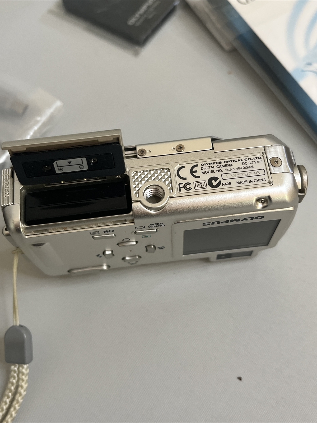 Olympus Stylus 400 Digital 4.1MP Camera Silver with Extras TESTED NEEDS BATTERY eBay