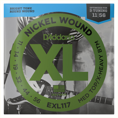 Daddario EXL117 | 011-056 | E-Gitarrensaiten | Medium Top/Extra-Heavy Bottom