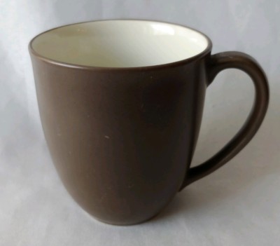 SET OF 2 NORITAKE COLORWAVE CHOCOLATE COFFEE MUGS 4''
