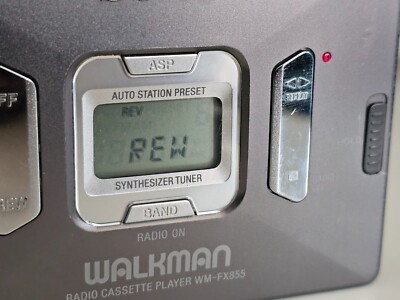 Super Rare Sony Walkman WM-FX855 Cassette Player LCD display
