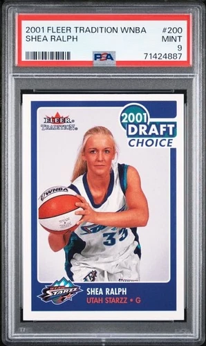 2001 Fleer WNBA Shea Ralph Rookie PSA 9 UCONN Huskies Vanderbilt Commodores