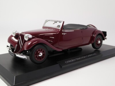 Norev Citroen Traction Cabriolet Dark Red 1939 1/18 AMC0191190