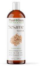 Sesame Seed Oil 16 oz. Cold Pressed REFINED 100 Pure Natural Carrier