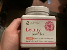 youtheory beauty powder citrus reduces fine lines and wrinkles 6.2 oz