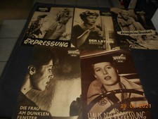5 alte Filmprogramme Kino - Film 60er Jahre Krimi Entführung Zeuge Frauen