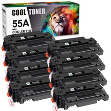 8PK Black CE255A 55A Toner fit for HP LaserJet Pro P3011 P3015X MFP M521DN M525F