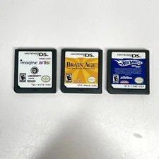 Nintendo DS Game Cartridge Only Hot Wheels Brain Age Imagine Artist