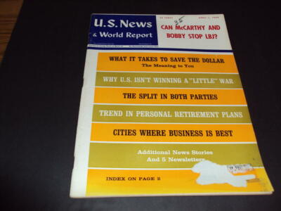 US News World Report Apr 1 1968 The Split In Both Parties C      ID:38172