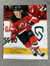 NEW JERSEY DEVILS- FABIAN ZETTERLUND AUTOGRAPH 8x10 PHOTO YOUNG HOCKEY STAR #3