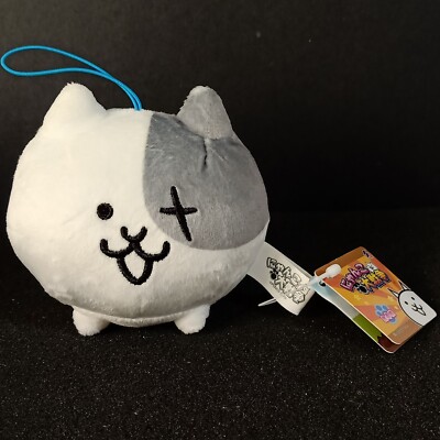 neko♪ The Battle Cats Neko Nyanko Great War Cat Axe Plush Toy Strap SK
