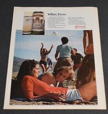 1976 Anuncio Impreso Sexy Moda Fiebre Amarilla Smirnoff Vodka Morena Dama Playa Piernas
