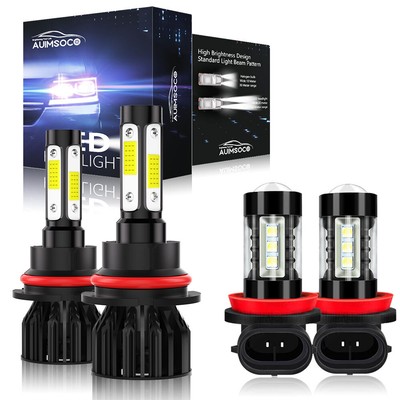 For Chevrolet Cobalt 2005-2010 LED Headlight Kit Bulbs High Low Beam Fog Light