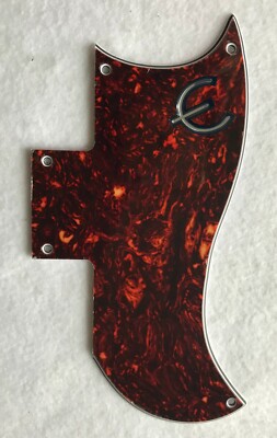Fits Gibson SG 61 Reissue & E Logo Guitar pickguard Scratch Plate,Brown Tortoise