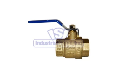 Ball Valve | Full Port | 1-1/4" | Female Threads | Brass | Industrial Supply
