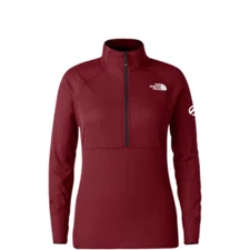 Womens The North Face Ladies Summit Future Fleece Black 1/2 Zip Top Shirt NF New