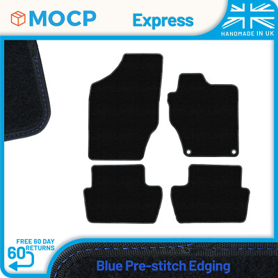 Express with Blue Pre-Stitch Trim Car Mats to fit Citroen DS4 Not Crossback 2...
