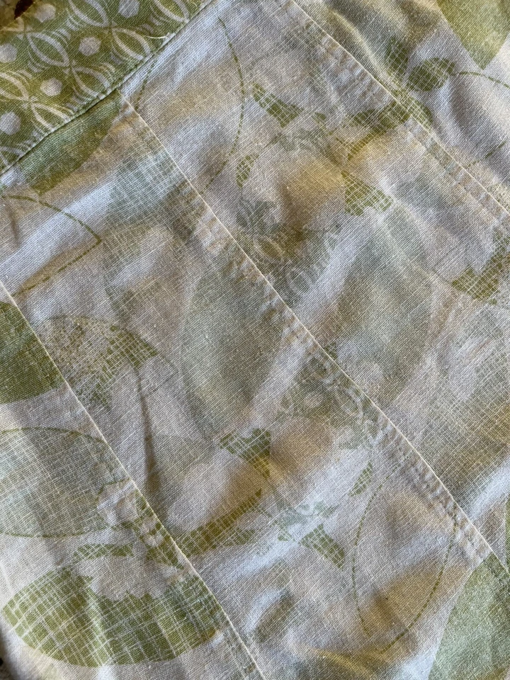 epilogue size 16 linen mix skirt line a lime Green White Summer Holiday Floaty - Image 3 of 4