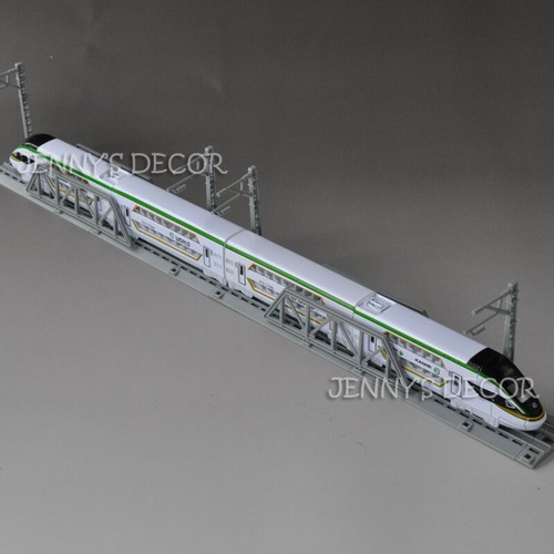 Metal Doble Piso CRH Tren de Alta Velocidad Modelo de Ferrocarril Tirón Hacia atrás Juguete con Pistas - Imagen 12 de 15