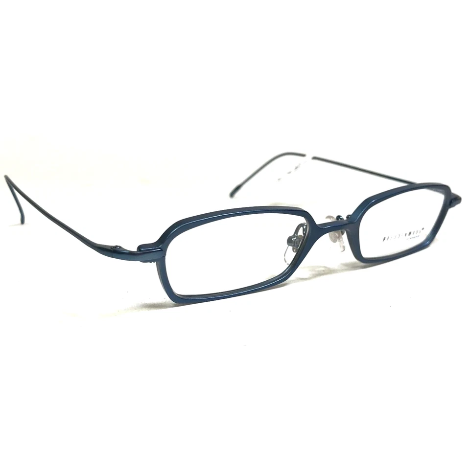 Armações de óculos Freudenhaus EWAN SKY azul fosco retangular aro completo 47-20-130 - Imagem 3 de 4