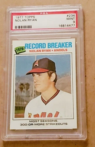1977 Topps PSA 9 Nolan Ryan RB - best price on Ebay! NQ! Beauty!
